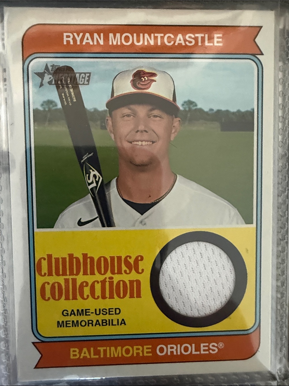 Ryan Mountcastle Baltimore Orioles Clubhouse Collection Memorabilia Card
